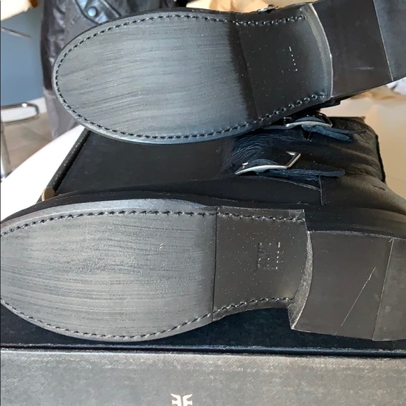 FRYE VICKY ENGINEER LEATHER BOOT - Picture 7 of 8